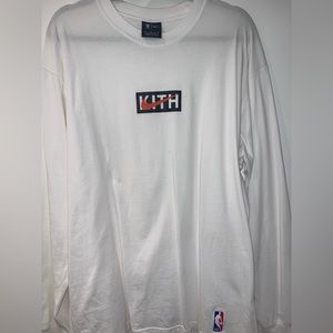 Kith & Nike For New York Knicks Long-Sleeve Tee 'White'